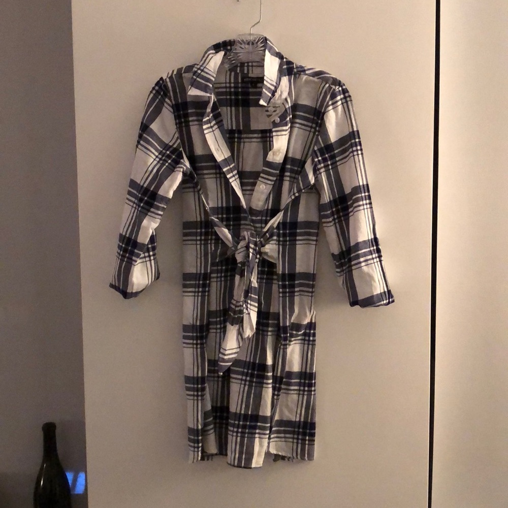 Mercantile Plaid/Flannel tie dress